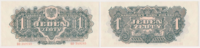 1 złoty 1944 ...owym - EO Reference: Miłczak 105a
Grade: UNC