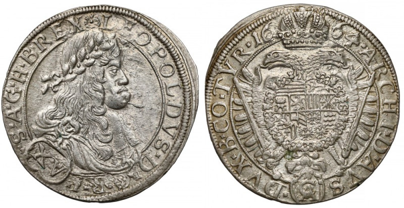 Austria, Leopold I, 15 krajcarów 1664 CA, Wiedeń Piękna moneta. 

Grade: XF+/A...