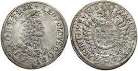 Austria, Leopold I, 15 krajcarów 1693, St. Veit - przebitka z 1687