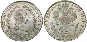 Austria, Józef II, 10 krajcarów 1787-A, Wiedeń
