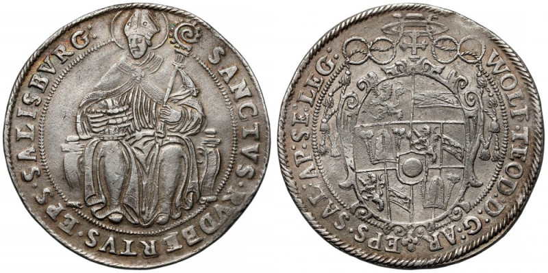 Austria, Wolf Dietrich von Raitenau, Talar bez daty (1587-1612) Salzburg Srebro,...