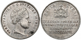 Austria, Ferdynand I, Żeton koronacyjny 1836 (ø20mm) - na króla Czech