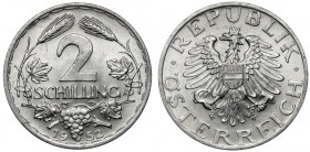 Austria, 2 schilling 1952 - rzadkie