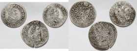Austria, 3-6 krajcarów 1624-1626 - zestaw (3szt)