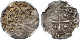 Czechy, Bolesław II (972-999) Denar Praga - PRAGA CIVIT