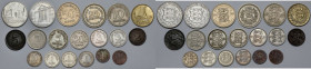 Estonia, 1 sent - 2 krooni 1922-1939 - zestaw (19szt)