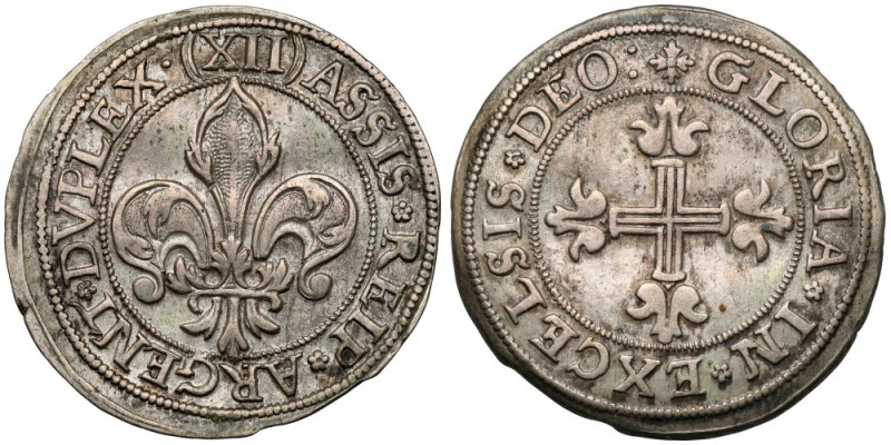 Francja, Strasburg, 12 krajcarów bez daty (1623) Bardzo ładne. 

Grade: XF/XF-...