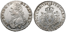 Francja, Ludwik XVI, Ecu 1786-L, Bayonne