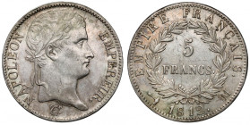 Francja, Napoleon I, 5 franków 1812-M, Toulouse
