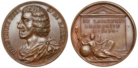 Francja, Ludwik XVIII (1814-1824), Medal z serii 'Wielcy Francuzi' - Jean-Louis Guez de Balzac