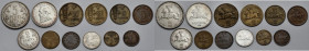 Litwa, 1 centas - 5 litai 1925-1936 - zestaw (12szt)