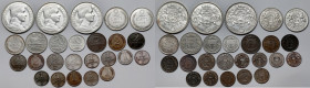Litwa, 1 santims - 5 lati 1922-1939 - zestaw (25szt)