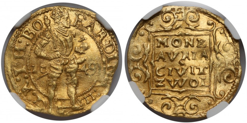 Niderlandy, Dukat 1649 - Zwolle 
Grade: NGC MS62