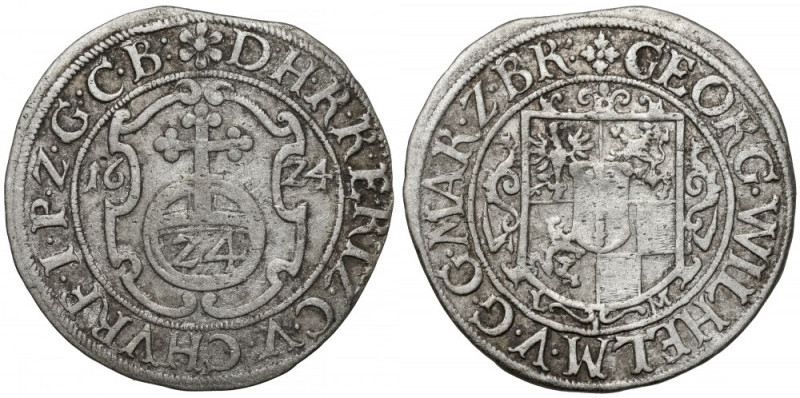 Prusy-Brandenburgia, Georg Wilhelm, 1/24 talara 1624 LM 
Grade: VF-XF