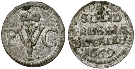 Prusy-Brandenburgia, Friedrich Wilhelm I, Szeląg 1669