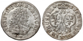 Prusy-Brandenburgia, Friedrich III, Szóstak 1698 SD, Königsberg