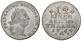 Prusy, Friedrich II, 1/12 talara 1764-A, Berlin