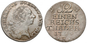 Prusy, Friedrich II, 1/12 talara 1765-E, Königsberg