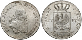 Prusy, Friedrich Wilhelm II, 1/3 talara 1787-A, Berlin