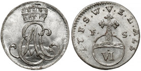 Saksonia-Weimar-Eisenach, Ernst August II, 6 fenigów 1757 FS