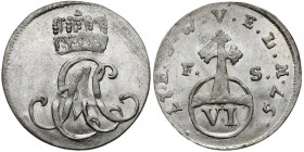 Saksonia-Weimar-Eisenach, Ernst August II, 6 fenigów 1757 FS