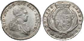 Saksonia, Friedrich August III, 1/6 talara 1804 IEC