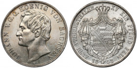 Saksonia, Johann I, 2 talary 1858-F