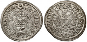 Brandenburg-Ansbach, Johann Friedrich, Groschen 1683 LM