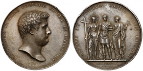 Włochy, Sycylia, Ferdynand II, Medal 1830 - późniejszy odlew