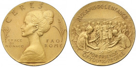 Włochy, Medal ZŁOTO Grace de Monaco, FAO Ceres - Rzym