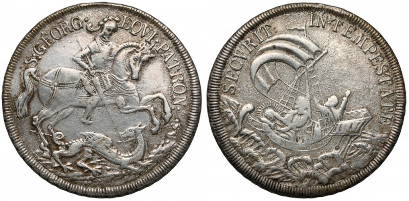 Medal / Talizman Podróżnych i Żeglarzy, tzw. „Talar św. Jerzego” Medal, żeton cz...