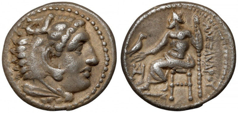 Grecja, Aleksander III Wielki (336-323 p.n.e.) Drachma, Milet Awers:&nbsp;Głowa ...