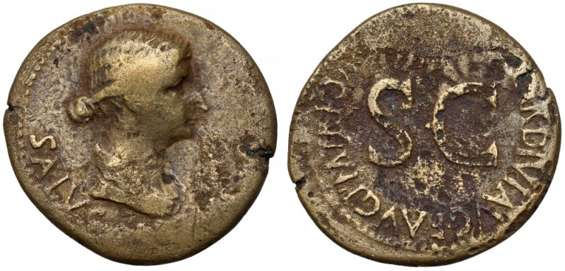 Liwia (14-29 n.e.) Dupondius, wybity podczas panowania Tyberiusza (22-23 n.e.) A...