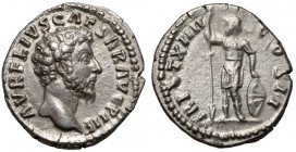 Marek Aureliusz (161-180 n.e.) Denar - piękny