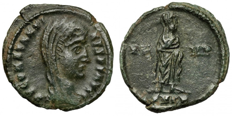 Konstantyn I Wielki (306-337 n.e.) Follis pośmiertny, Kyzikos Awers: Głowa cesar...