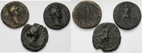 Cesarstwo Rzymskie, Asy i Dupondius - zestaw (3szt)