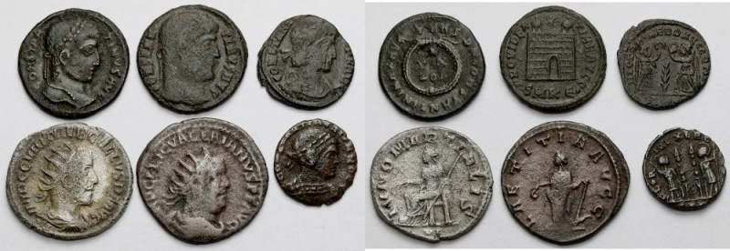 Cesarstwo Rzymskie, Folisy i Antoniniany - zestaw (6szt) 
Grade: VF-/VF