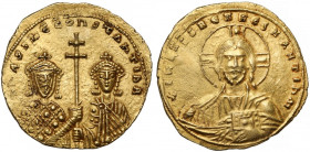 Bizancjum, Basil II Bulgaroktonos i Konstantyn VIII (976-1025) AV Histamenon Nomisma, Konstantynopol