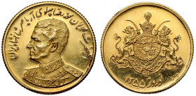 Iran, Mohammad Reza Pahlavi, ZŁOTO medal AH1351 (1972)