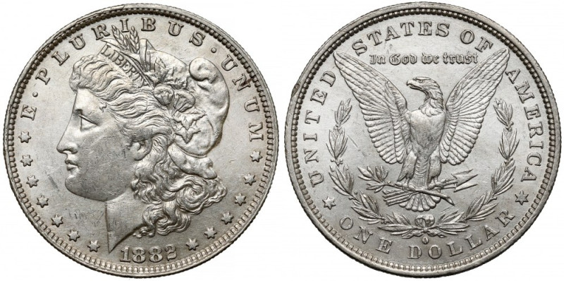 USA, Dolar 1882-O, New Orleans - Morgan Dollar Lekko przetarte w tle. 

Grade:...