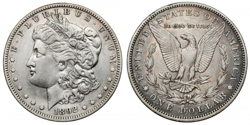 USA, Dolar 1892-O, New Orleans - Morgan Dollar Czyszczone (cleaned). 

Grade: ...