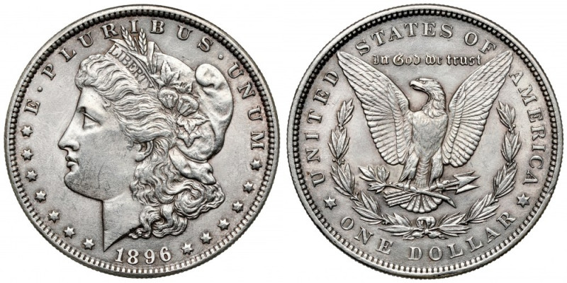 USA, Dolar 1896, Philadelphia - Morgan Dollar 
Grade: XF+/AU