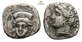 Cilicia, uncertain mint AR Obol. 4th century BC. 0,77 g. 11,2 mm.