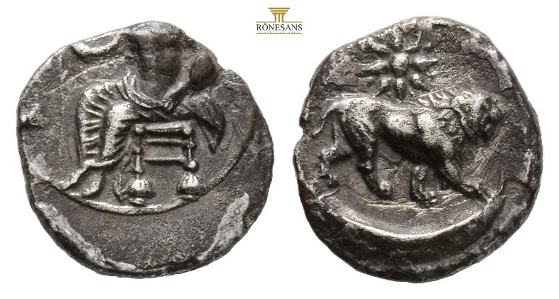 CILICIA, Tarsos. Mazaios. Satrap of Cilicia, 361 / 334 BC. AR Obol (10,6 mm, 0.7...