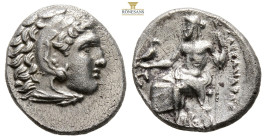 Kingdom of Macedon. Alexander III 'the Great' AR Drachm.
circa 310-301 BC. Head of Herakles right, wearing lion's skin / Zeus seated left; 18,1 mm. 4,...