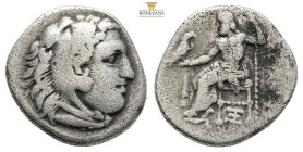 Kings of Macedon. Alexander III The Great; 336-323 BC, Drachm, (18 mm, 3,8 g.) Obv: Head of Heracles right. wearing skin of lion\'s head with mane. Rx...