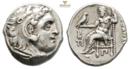MACEDONIAN KINGDOM. Alexander III the Great (336-323 BC). AR drachm (4,1 g. 16,9 mm, ). 310-301 BC. Head of Heracles right, wearing lion skin headdres...