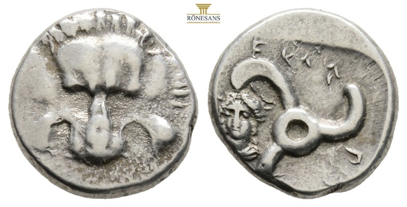 "Dynasts of Lycia. Perikles (c. 380-360 BC). AR 1/3 Stater (15 mm. 3 g.) uncerta...