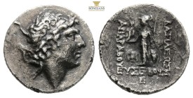 ARIARATHES IX Eusebes Philopator, AR Drach. )  101–87 BC, 3,3 g. 17,8 mm.  CAPPADOCIAN KINGDOM Diademed, youthful head right. Rev. Athena standing lef...