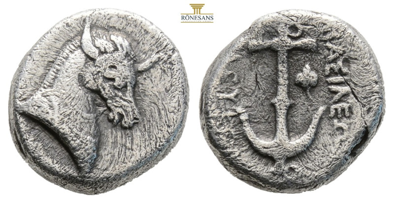 Seleukid Kingdom. Seleukos I Nikator. Silver Drachm (3.9 g.) 14,8 mm. 312-281 BC...